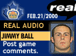 Feb. 21/2000: Jimmy Ball after NY series win