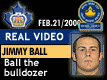 Feb. 21/2000: Game 7 action with Jimmy Ball making a hit right at the whistle and the ensuing "scrum"