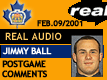 Feb. 9/01: Jimmy Ball postgame comments