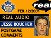 Feb. 12/01: Jesse Boucher postgame comments