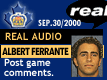Sep. 30/2000: Albert Ferrante postgame