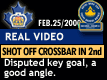 Feb. 25/2000: Playoffs 2000: Game 1: The infamous "cross bar goal"
