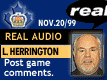 Nov. 20/99: Larry Herrington postgame