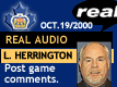 Oct. 19/2000: Larry Herrington postgame