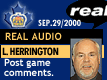 Sep. 29/2000: Larry Herrington postgame