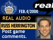 Feb. 4/2000: Head Coach Russ Herrington postgame
