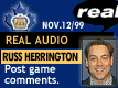 Nov. 12/99: Russ Herrington postgame