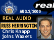 Aug. 2/2000: Chris Knapp joins the Waxers Coaching Staff
