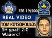 Feb. 19/2000: Tom Kotsopoulos takes a Jimmy Ball pass and goes all the way while SH, 2-0 Markham!