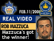 Feb. 11/2000: (Playoffs 2000) Rob Mazzuca's rocket from the blueline shut the lights out