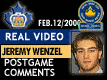 Feb. 12/2000: Game 2: Jeremy Wenzel postgame comments