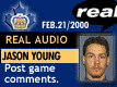 Feb. 21/2000: Jason Young after NY series win