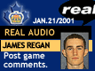 Jan. 21/01: James Regan postgame comments