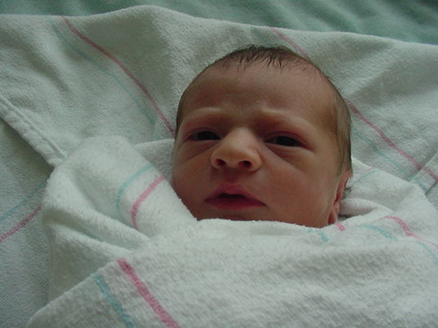 Tanner Tompkins, born at the OSF St. Joseph Health Center, July 15, 2002.