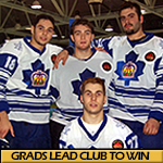 Waxer seniors Tom Kotsopoulos, Jeremy Wenzel, Rob Mazzuca and Lawne Snyder capped off a special day by leading the club to victory.