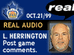 Oct. 21/99 - Larry Herrington postgame comments