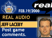 Feb. 19/2000: Asst Coach Jeff Laceby postgame