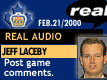 Feb. 21/2000: Asst Coach Jeff Laceby after NY series win