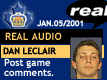 Jan. 5/01: Dan Leclair postgame comments